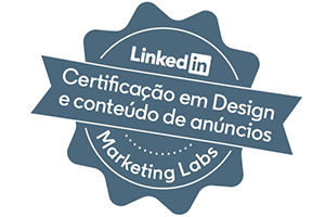 Actwork LinkedIn Certificação em Design e Conteúdo de Anúncios